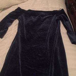Off the shoulder Navy Blue dress